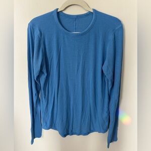 Lululemon Hold Tight long sleeve ribbed shirt Blue Nile size 14